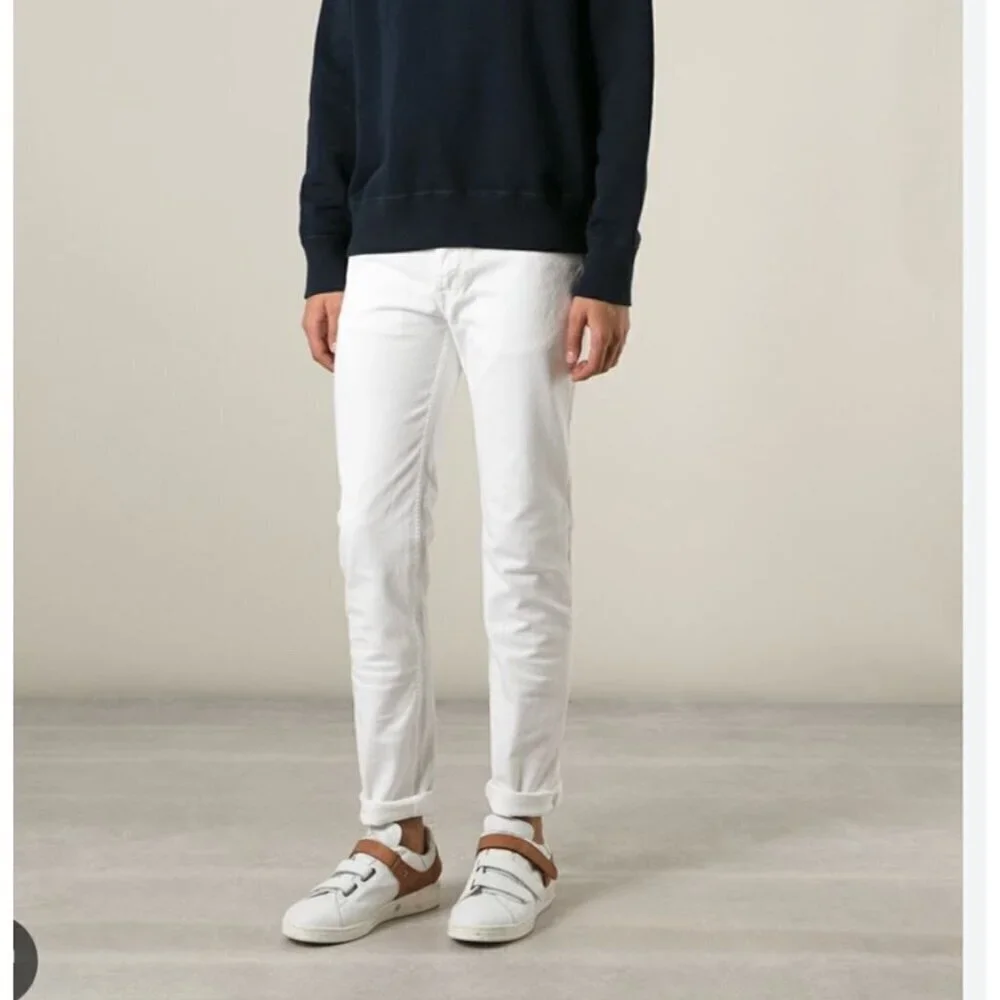 Acne Studio Men Ace slim jeans, White, Size 32/32 K40